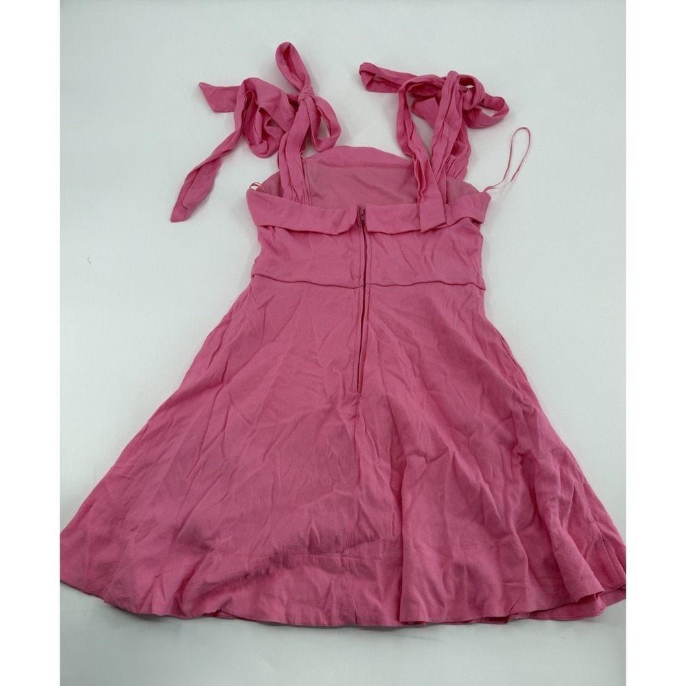 Mi Ami for Francesca's Pink Tie Strap Mini A Line Women's Dress  Size S - Picture 8 of 8